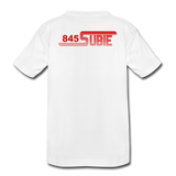 845 Subie Red Font Striped Toddler Premium Organic T-Shirt - white