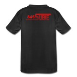 845 Subie Red Font Striped Toddler Premium Organic T-Shirt - black