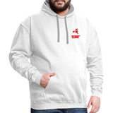 845 Subie Red Font Hoodie - white/gray