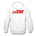 845 Subie Red Font Hoodie - white/gray
