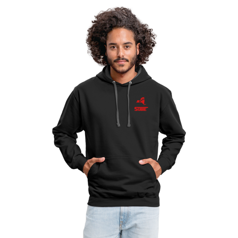845 Subie Red Font Hoodie - black/asphalt