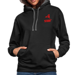 845 Subie Red Font Hoodie - black/asphalt