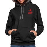 845 Subie Red Font Hoodie - black/asphalt