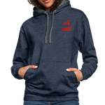 845 Subie Red Font Hoodie - indigo heather/asphalt
