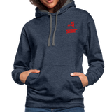 845 Subie Red Font Hoodie - indigo heather/asphalt