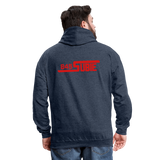 845 Subie Red Font Hoodie - indigo heather/asphalt