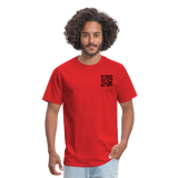 I Get Paid To Stand Around (Flagger) T-Shirt - red