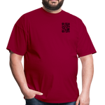 I Get Paid To Stand Around (Flagger) T-Shirt - dark red