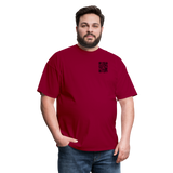I Get Paid To Stand Around (Flagger) T-Shirt - dark red