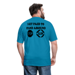 I Get Paid To Stand Around (Flagger) T-Shirt - turquoise
