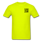 I Get Paid To Stand Around (Flagger) T-Shirt - safety green