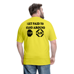 I Get Paid To Stand Around (Flagger) T-Shirt - yellow