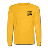 I Get Paid To Stand Around (Flagger) Men's Long Sleeve T-Shirt - gold