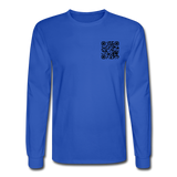 I Get Paid To Stand Around (Flagger) Men's Long Sleeve T-Shirt - royal blue