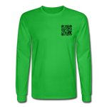 I Get Paid To Stand Around (Flagger) Men's Long Sleeve T-Shirt - bright green
