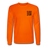 I Get Paid To Stand Around (Flagger) Men's Long Sleeve T-Shirt - orange