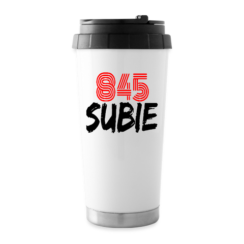 845 Subie Travel Mug 16 oz. - white