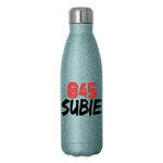 845 Subie Insulated Stainless Steel Water Bottle - turquoise glitter