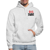 845 Subie Vertical Design Black - light heather gray