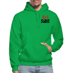 845 Subie Vertical Design Black - kelly green