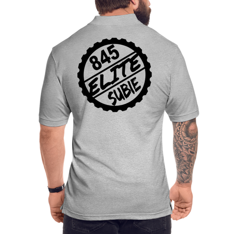 845 Subie Elite Mens Polo (Option 2) - heather gray